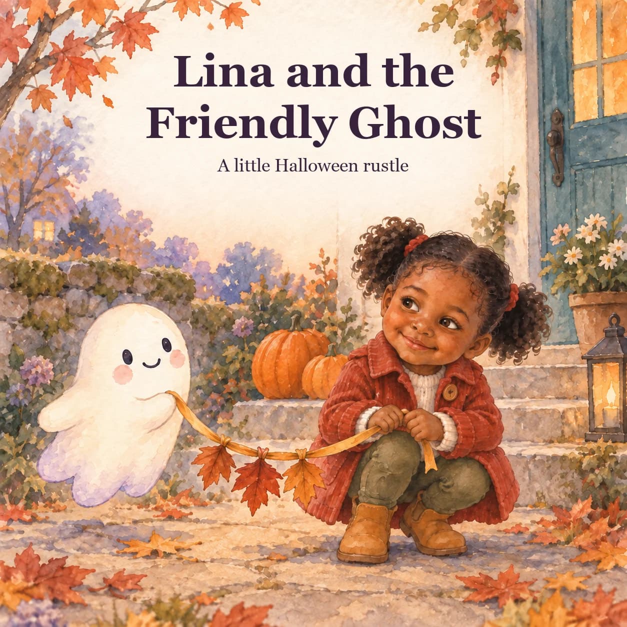 Personalized book cover for The Friendly Ghost