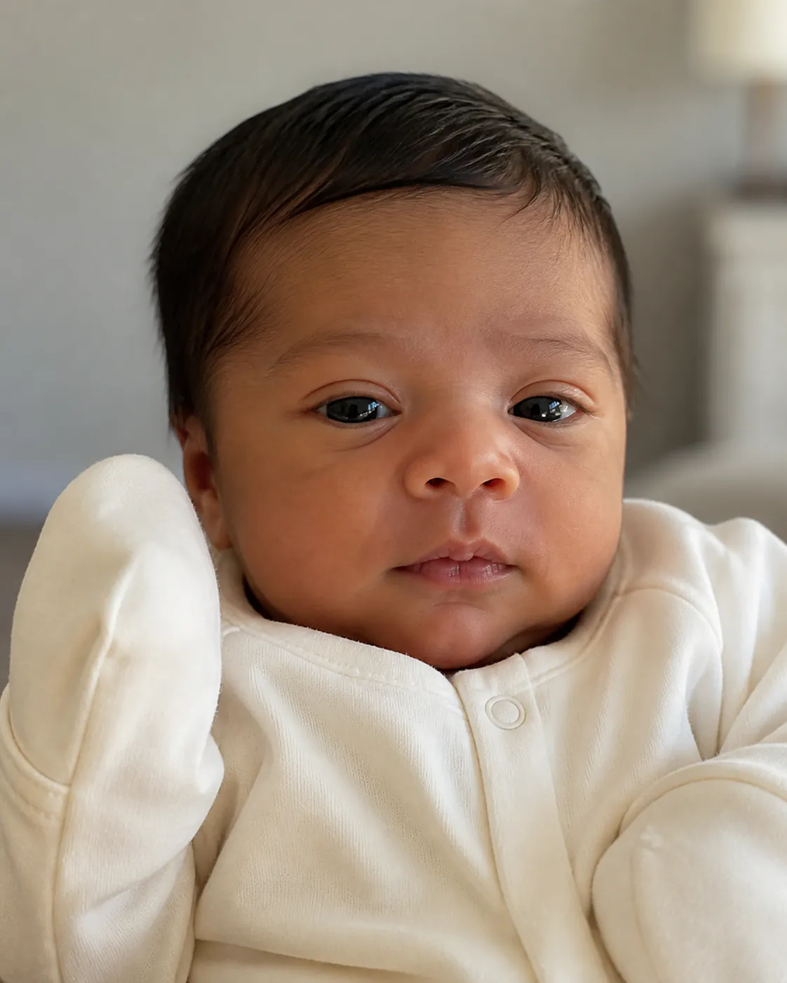 Source photograph uploaded to create personalized book Welcome to the World, Noor